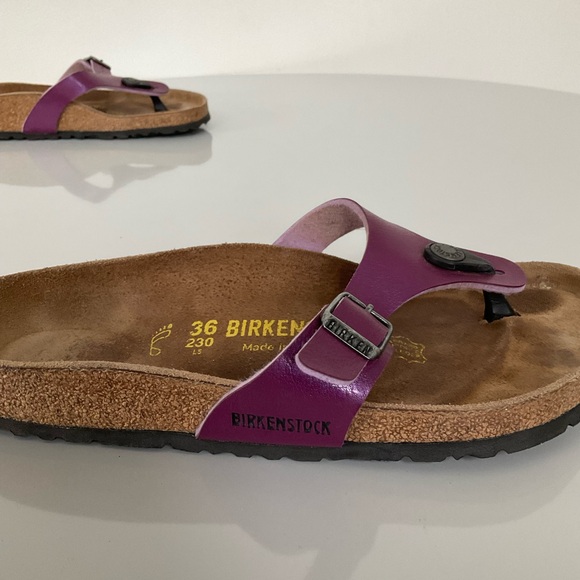 Birkenstock, purple gizeh sandals - Picture 8 of 12